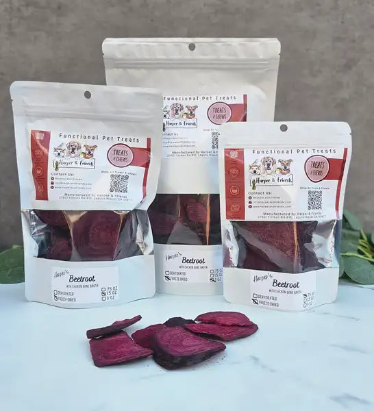 Freeze Dried Beetroot Marinated in Chicken Bone Broth