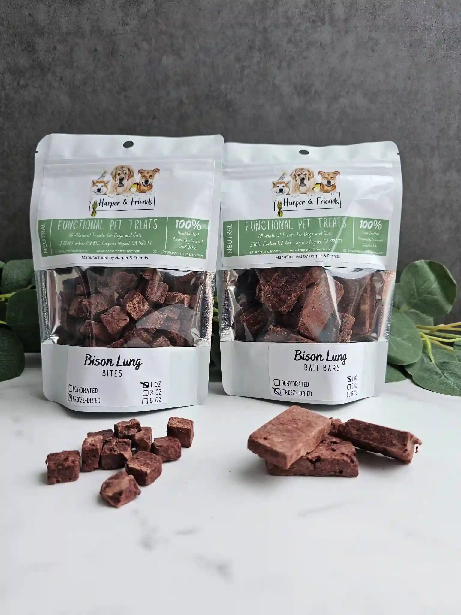 Freeze Dried Bison Lung Treats - Harper & Friends