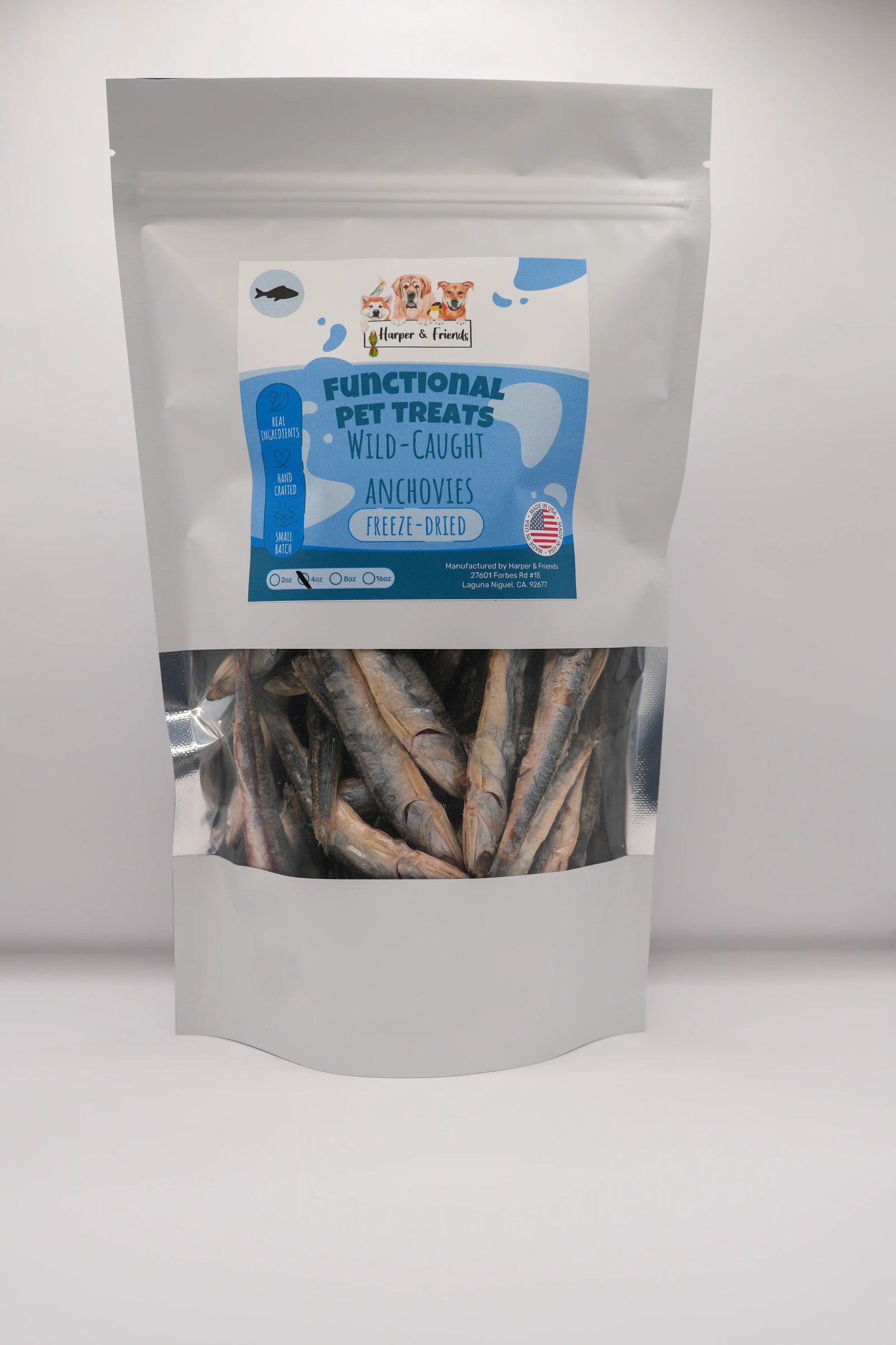 Freeze Dried Anchovy Dog Treats